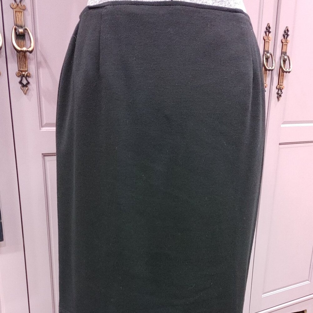 Black Knit Pencil Skirt, Size Medium